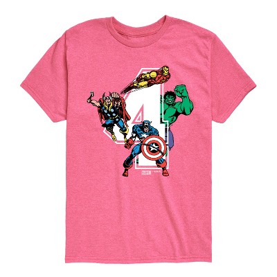 Boys' - Marvel - Avengers Birthday 4 Short Sleeve Graphic T-Shirt
