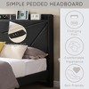 Queen Size Bed Frame With 2 Storage Drawers, Headboard, Built-in USB Charging, Storage Shelf Upholstered Bed Frame, No Box Spring Needed Bed Frame - 3 of 4