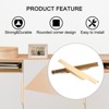 Unique Bargains Finger Edge Cabinet Pull 256mm Hole Diameter Gold 6 Pcs - image 4 of 4