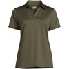 Lands' End Women's Short Sleeve Rapid Dry Sport Neck Polo Shirt - 3 of 3