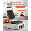 VEVOR Commercial Panini Grill, 1800W Electric Sandwich Panini Maker, Stainless Steel Sandwichs Press Grill with Handle, 8.8x9 in, Silver - 4 of 4