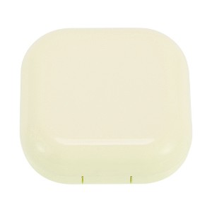 Unique Bargains Portable Square Contact Lens Case Light Yellow 1 Set - 1 of 4