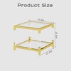 MAYEERTY Modern Minimalist End Table with Acrylic Leg, Gold - 4 of 4