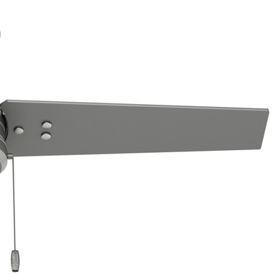 Matte Silver 44" Cassius Modern Industrial Ceiling Fan with WhisperWind Motor