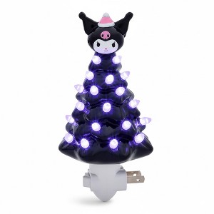 Ukonic Sanrio Kuromi 6-Inch Ceramic Christmas Tree Plug-In Nightlight - 1 of 4