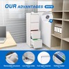 NicBex Metal Vertical File Storage Cabinet with 4 Drawers,Office Home Steel Lockable File Cabinet for A4 Letter/Legal Size,White - 3 of 4
