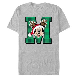 Men's Mickey & Friends Christmas Reindeer Antlers Mousey T-Shirt - 1 of 4