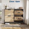 GustoWave Shoe Cabinet Storage for Entryway, Narrow Shoe Organizers with 4 Flip Drawers, Large Shoe Rack with 3-Tier Adjustable Shelves - 3 of 4