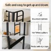 VINGLI Metal Bunk Bed Frame Twin Over Twin with LED Lights, Non-Slip Ladder, Full Length Guardrail, Charging Station - 3 of 4