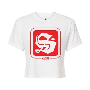 Women's - Scarface - Logo Symbol Cropped Graphic T-Shirt - 1 of 4