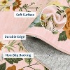 Washable Area Rug, Floral Non-Slip Non-Shedding Living Room Rug, Low Pile Stain-Resistant Throw Carpet, Foldable Printed Soft Carpet - 4 of 4