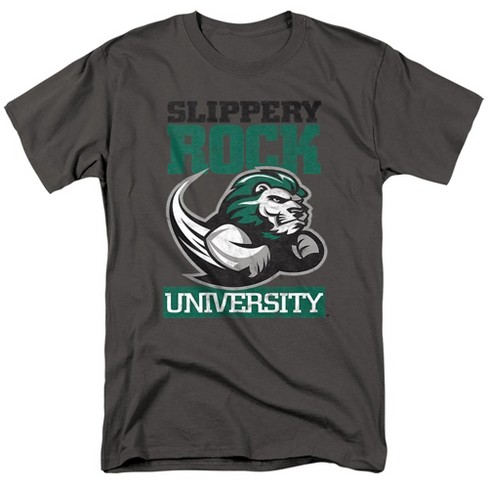 Slippery Rock University Official SRU The Rock Logo Adult T-Shirt, Athletic Heather - image 1 of 4