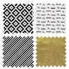 Bacati - Love Aztec Print Black Gold Nursery in a Bag 10 pc Boy or Girl Gender Neutral Unisex Baby Crib Bedding Set with Long Rail Guard Cover - 4 of 4