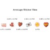 Wrapables Waterproof Vinyl Stickers for Water Bottles, Laptop, Phones, Skateboards, Decals for Teens, 100pcs, Valentine Hearts - 4 of 4