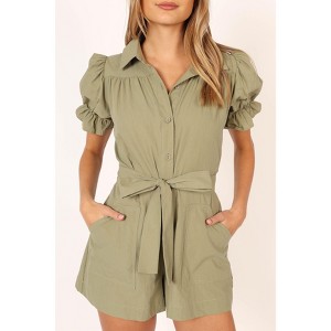 Petal and Pup Womens Riley Waist Tie Romper - 1 of 4