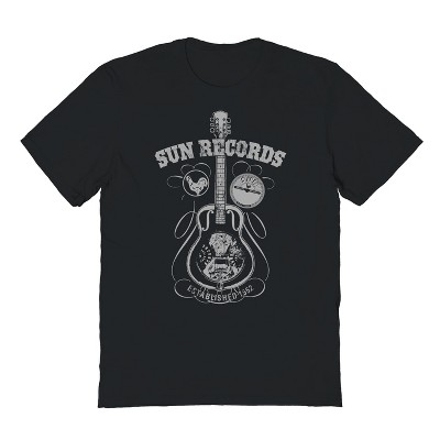 Sun Records Men's Acoustic Sun Studios Short Sleeve Graphic Cotton T-Shirt
