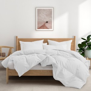 Puredown All Season Organic Cotton Down Comforter - 100% Natural, Chemical-Free, Medium Warmth Duvet Insert - 1 of 4
