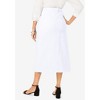 Jessica London Women's Plus Size True Fit Stretch Denim Midi Skirt - 3 of 4
