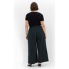 Women's Plus Size Abbie Wide Leg Pant  - emerald | CITY CHIC - 2 of 4