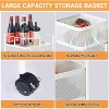 Coucheta 5-Tier Rotating Kitchen Cart on Wheels - Metal Mesh Storage Rack with Lid for Fruits/Veggies, 37.6"H - 3 of 4