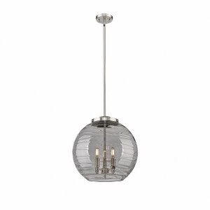 Athens Deco Swirl - 3 Light Pendant In Industrial Style-17.13 Inches Tall and 15.75 Inches Wide - 1 of 1