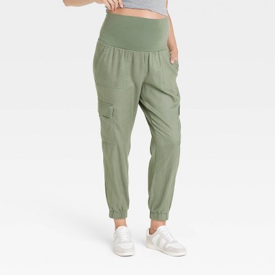 Over Belly High-Rise Maternity Joggers - Isabel Maternity by Ingrid & Isabel™ Green XS