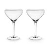 Viski Angled Martini Glasses, Set of 2, Holds 9 oz, Lead-Free Crystal, Stemmed Cocktail Barware - 4 of 4