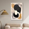 Art Remedy Milk Butterscotch and Dark Chocolate Brown Earthy Abstract Wall Art Framed - 2 of 4