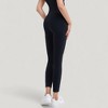 Anna-Kaci Active Women's High Waist Full Length Active Leggings with Wide Waistband and Seamless Design - 3 of 4