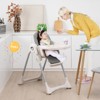 Infans Baby High Chair Folding Baby Dining Chair w/ Adjustable Height & Footrest Gray - 2 of 4
