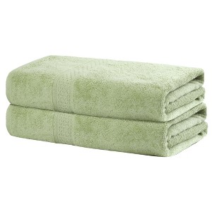 Unique Bargains Soft Absorbent Quick Dry Bath Towels 2 Pcs - 1 of 4