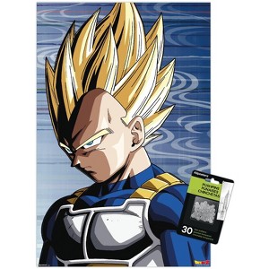 Trends International Dragon Ball Z: Cell Saga - Vegeta Super Saiyan Unframed Wall Poster Prints - 1 of 4