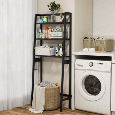 Black Metal 3-Tier Over-the-Toilet Bathroom Organizer