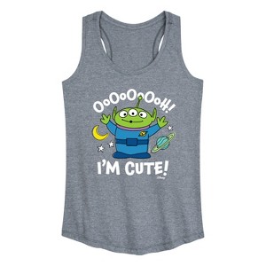 Women's - Disney - Alien Ooh I'm Cute Graphic Racerback Tank - 1 of 4