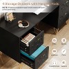 Tribesigns 59'' Modern Computer Desk with File Drawers, Simple Work Desk with Storage for Home Office - 4 of 4