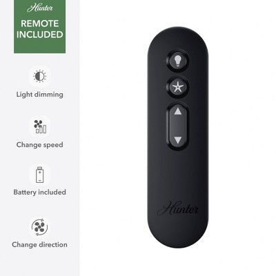 Hunter Fans 52" Aerodyne Lighted Ceiling Fan Dove Grey Finish with Integrated LED and Handheld Control