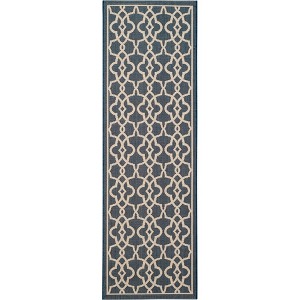 Courtyard Eeaufort CY6071 UV & Stain Resistant Non-Shedding Power Loomed Indoor/Outdoor Rugs - Safavieh - 1 of 4