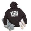 Simply Sage Market Women's Graphic Hoodie Merry Christmas Cursive Bold - 2 of 3