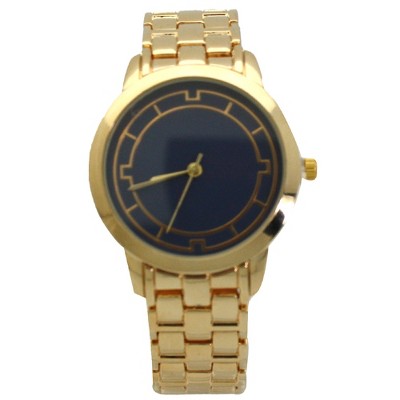 Navy Gold And Solid Color Face Women Watch : Target