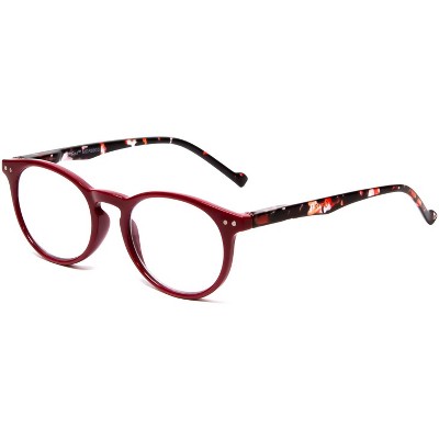 Calabria MDR8003 Unisex Oval Full Rim Designer Reading Glasses Navy Blue 47mm