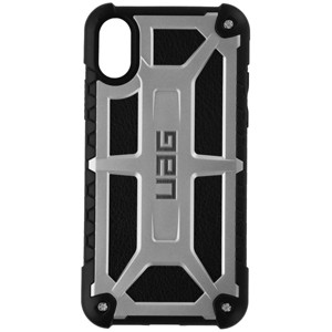 Urban Armor Gear Monarch Series Case Cover for iPhone X 10 - Silver / Black - 1 of 1