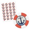 Big Dot of Happiness Ahoy - Nautical - Party Circle Sticker Labels - 24 Count - 2 of 4