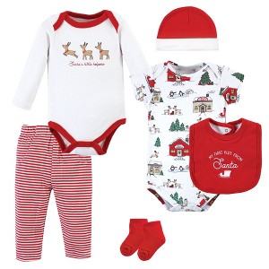 Hudson Baby Unisex Baby Cotton Layette Set, North Pole - 1 of 4