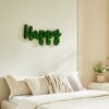 Sevobal Wall Art Welcome Letter Moss Decor Blending Charm And Natural Freshness Elegantly For Stylish Entrywa, Green, 44.8"*13.5"*4.6" - 4 of 4