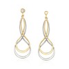 Ross-Simons Sterling Silver and 14kt Yellow Gold Earring Jackets - 4 of 4