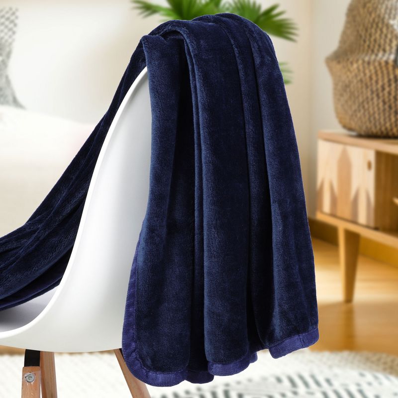 PiccoCasa Flannel Fleece Soft Luxury Bed Blankets 1 Pc, 4 of 7
