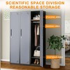 Mlezan 71" Metal Locker: Steel Storage for Bedroom, Gym, School, Office, or Garage.Ideal for Employee or Personal Use. - 3 of 4