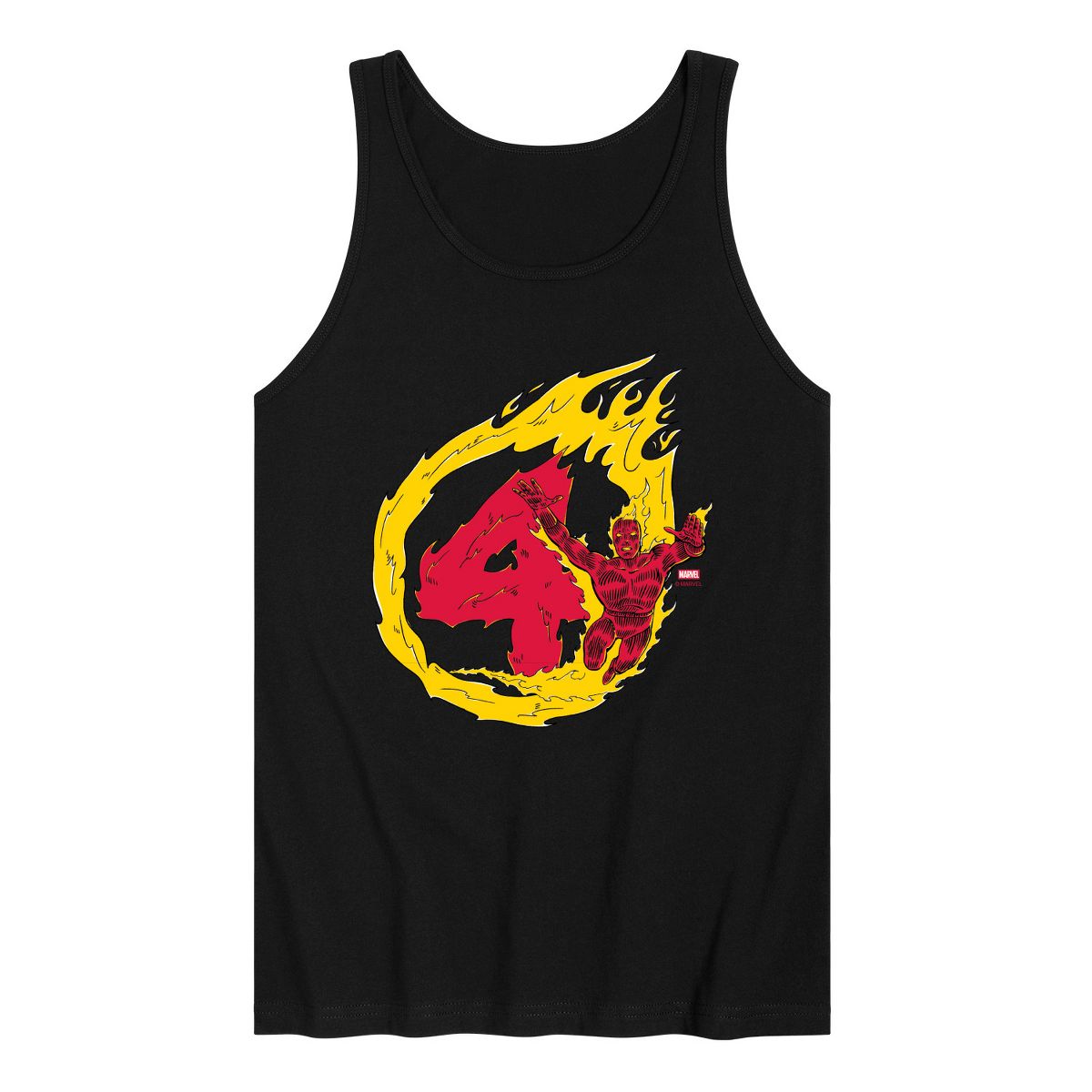 Men's - Marvel - Human Torch 4 Graphic Tank Top - thumbnail 4