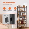 VEVOR Metal Bookshelf, 6-Tier Industrial Bookshelf, Tall Wide Rustic Vintage Storage Bookcase with Open Shelves, Freestanding Display Shelving - 4 of 4