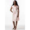 SilkSilky Women's 100% Mulberry Silk Cap Sleeve Nightgown - 3 of 4